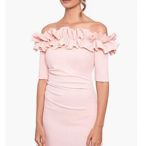 Xscape Strapless Blush Pink Dress